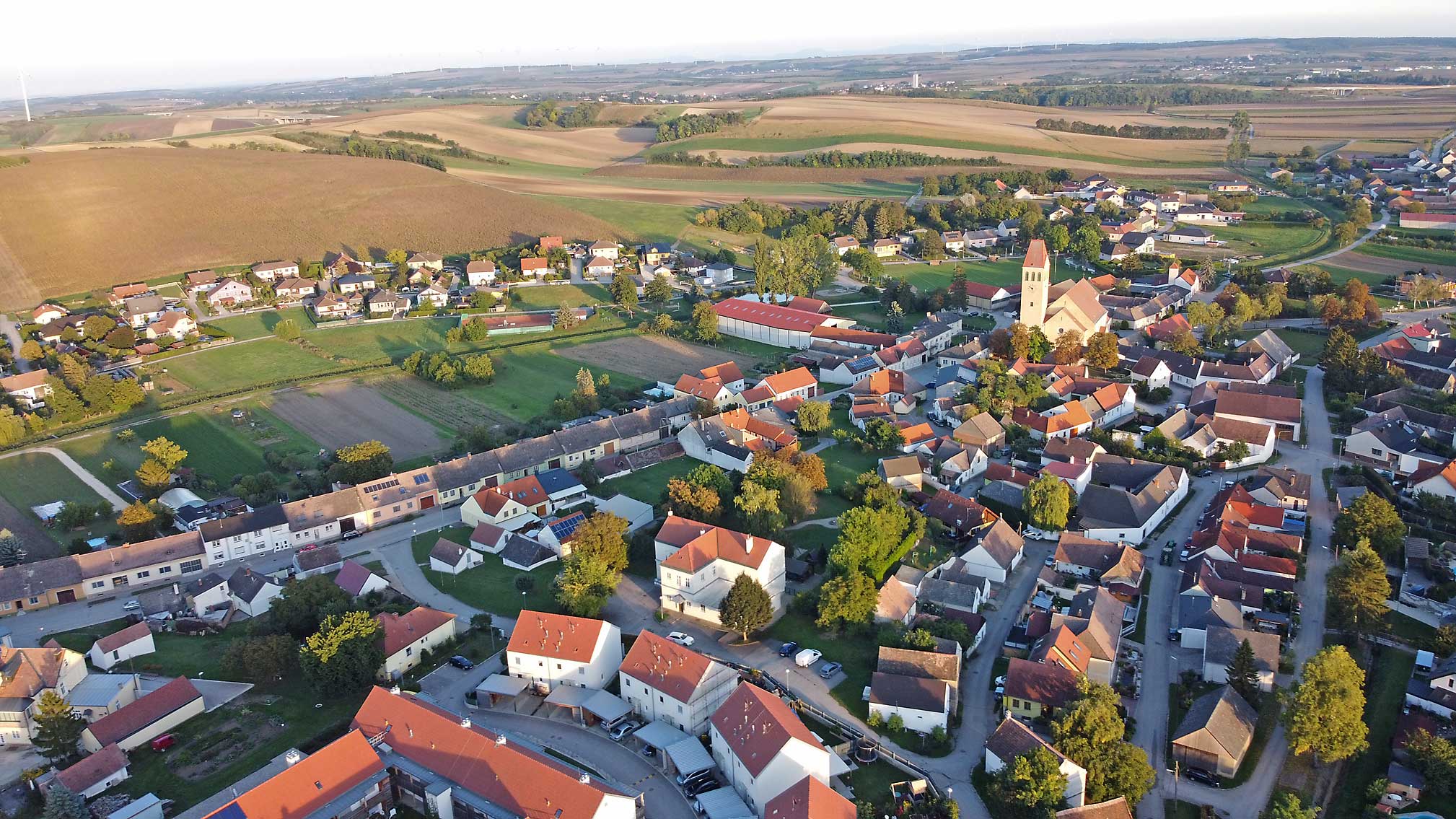 Blick auf das Ortszentrum